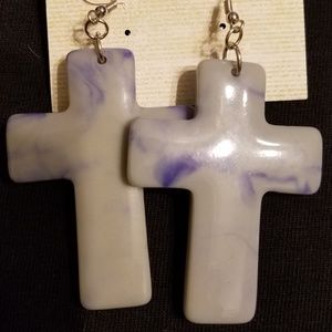 Religious Cross Earrings